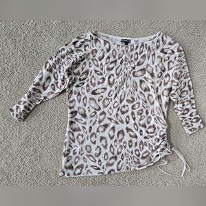 NWOT Express Leopard Print Cinch Sweater Size Small